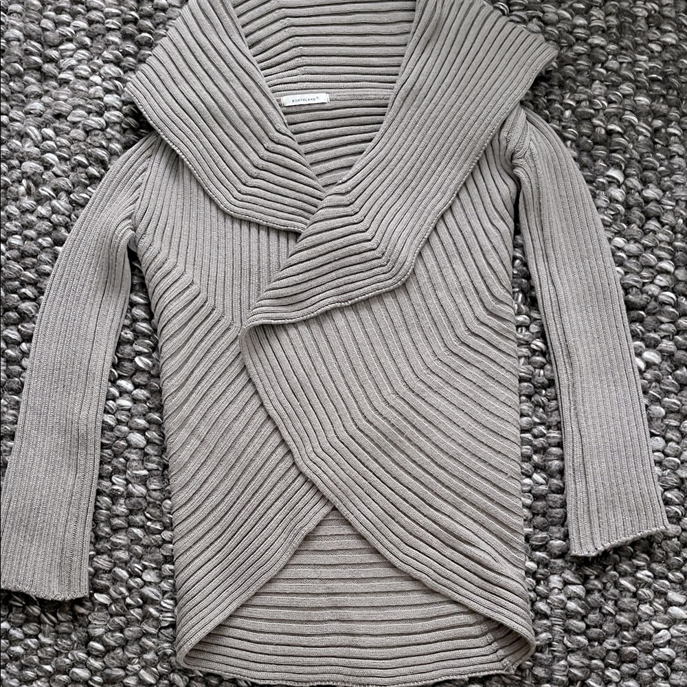 Taupe/ Brown NORTHLAND Ribbed Sweater - Picture 4 of 16
